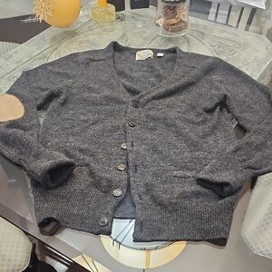 Scotch Soda Chunky Knit Wool Alpaca Mens Cardigan Medium Fit